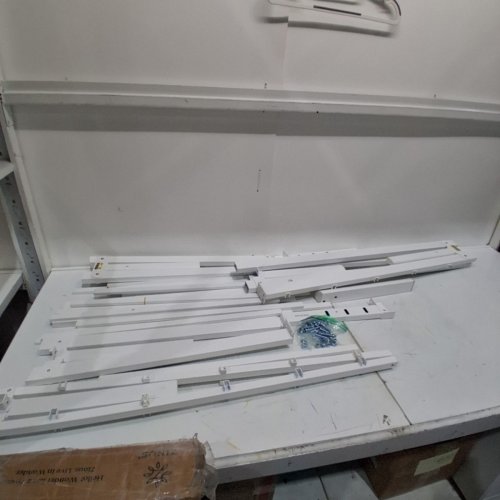 AMOBRO METAL PLATFORM HEAVY DUTY NO BOX SPRING BEDFRAME - FULL - WHITE (MODEL: AM01-KJ03-14F-W) image 2