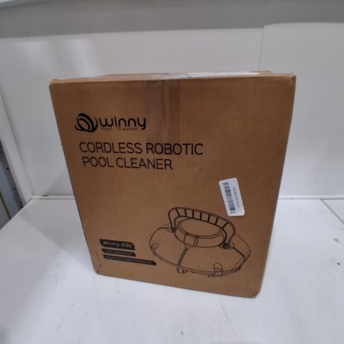 WINNY POOL CLEANER CORDLESS ROBOT VACUUM CLEANER - 645 SQ. FT. - LIGHT BLUE/CLEAR (MODEL: HJ1102P) image 4