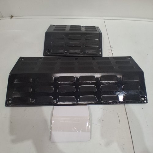 EXPERT GRILL ADJUSTABLE PORCELAIN-COATED GAS GRILL HEAT DISTRIBUTION PLATE - 19.3" - 28.5" W X 8.5" D X 4.9" H - BLACK image 3