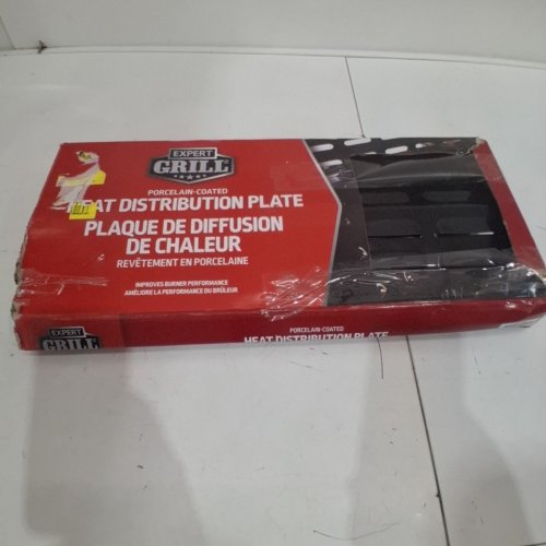 EXPERT GRILL ADJUSTABLE PORCELAIN-COATED GAS GRILL HEAT DISTRIBUTION PLATE - 19.3" - 28.5" W X 8.5" D X 4.9" H - BLACK image 5
