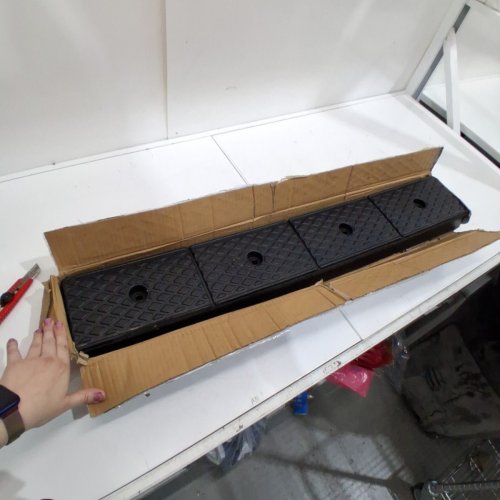 2PK HEAVY DUTY RUBBER THRESHOLD CURB RAMPS- 2" X 27" -33000LB CAP - BLACK (MODEL: 38659LG3) image 2