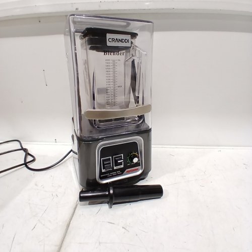 CRANDDI PROFESSIONAL COUNTERTOP QUIET SMOOTHIE BLENDER WITH REMOVABLE SHIELD, SELF CLEANING - 2200W 52OZ - RED (MODEL: K80) image 3
