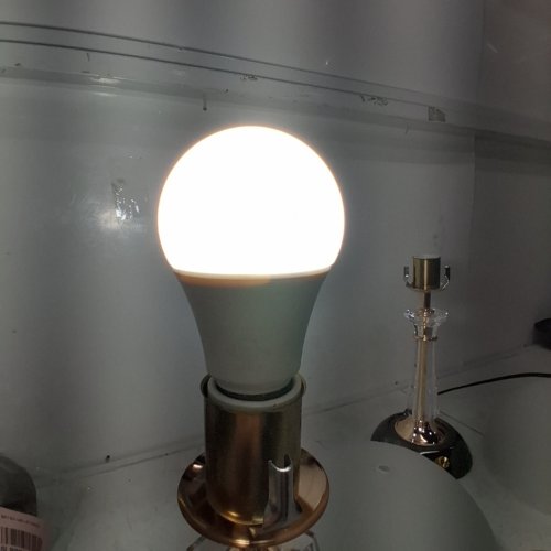 2PK DOME GLASS TABLE LAMP - 9.8"X16.9" - BLACK/GOLD image 2