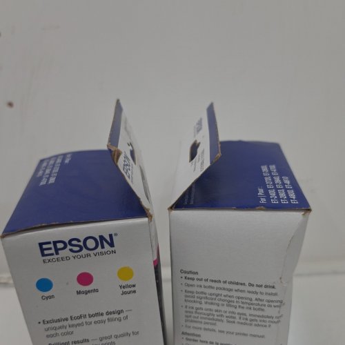 2 (3PC) EPSON 522 COMBO PACK INK REFILL BOTTLES FOR SELECT ECOTANK PRINTERS - 65ML EACH - CYAN, MAGENTA, YELLOW (MODEL: T522520-S/CP) image 6
