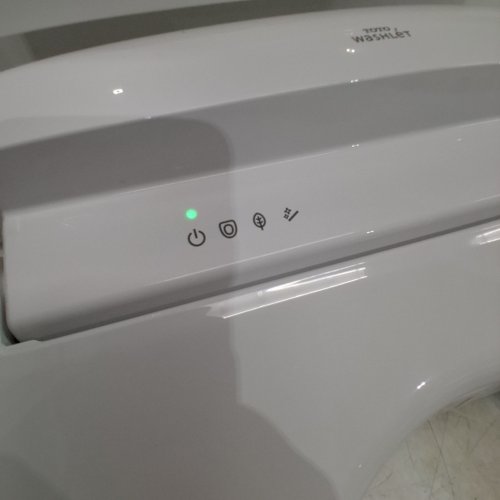 TOTO WASHLET S5 ELECTRONIC HEATED TOILET SEAT BIDET WITH CONTROLLER AND INSTANTANEOUS WATER HEATER - 21" X 15" - ELONGATED - WHITE (MODEL: SW3446#01) image 2