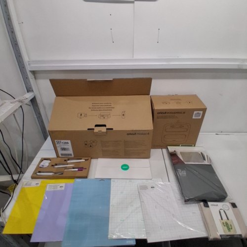 CRICUT MAKER 4 SMART CUTTING MACHINE ENGAGEMENT PLUS BUNDLE - INCLUDES EASYPRESS 3 HEAT PRESS, MAT, TOTE BAG, AND MATERIAL SAMPLERS - SEASHELL (MODEL: 8002748) image 6