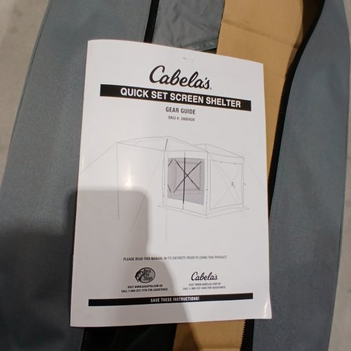 BIG OUTDOORSMAN QUICK SET HUB SCREEN SHELTER - 13.4FT X 11.3FT X 8.08FT - BLACK/GRAY (MODEL:3880420) image 4