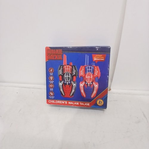 2PK CHILDREN'S SPIDER MAN WALKIE TALKIES - RED AND BLUE (MODEL: LY-040) image 2