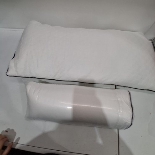 2PC MARNUR DOWN ALTERNATIVE BED PILLOWS - KING - WHITE (MODEL: BP-DZ4686) image 3