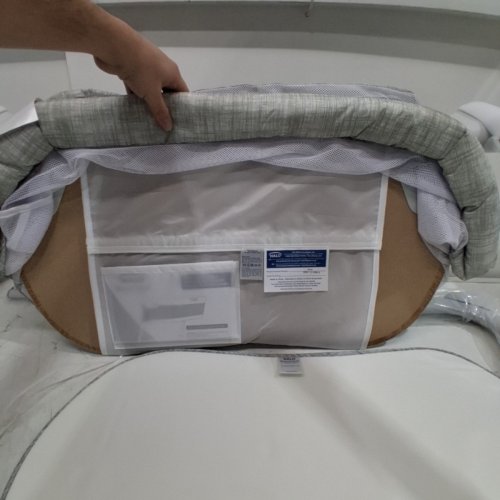 HALO BASSINEST FLEX SLEEPER BABY BASSINET - HEATHER WEAVE WHITE (MODEL: ‎4870) image 5