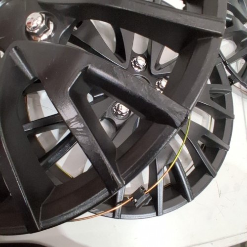 4PK HUBCAPS WHEEL COVERS FOR VARIOUS MODELS - 16" - BLACK/GLOSS (MODEL: T-R16-20) image 4