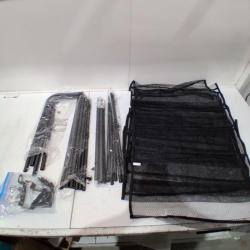 WHITMOR OVER THE DOOR SHOE RACK 36 PAIRS - 7.5" X 22" X 69" - BLACK (MODEL: 6037-7037-GM-SIOC) image 2