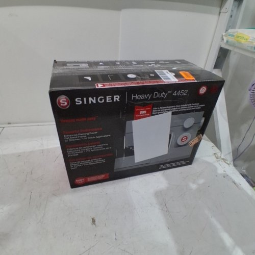 SINGER 4452 HIGH SPEED HEAVY DUTY SEWING MACHINE WITH ACCESSORIES - GREY (MODEL: 4452) image 8