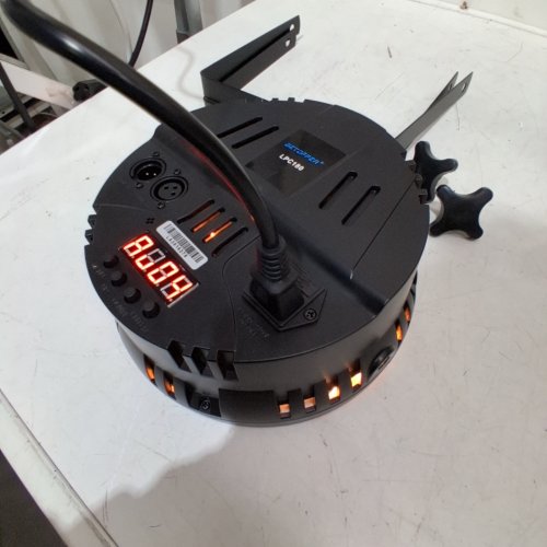 YUNHION DJ PAR SLIM STROBE LIGHT, COLOUR CHANGING/FLASHING/SOFT SPOT LIGHT, 60LED RGB, 90W- BLACK- (MODEL: LPC180). image 2