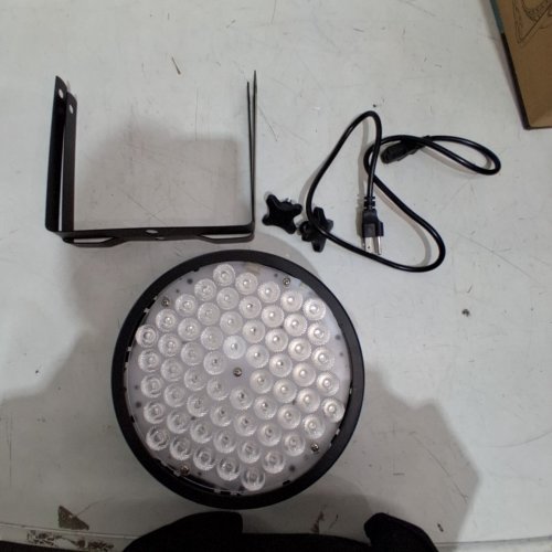 YUNHION DJ PAR SLIM STROBE LIGHT, COLOUR CHANGING/FLASHING/SOFT SPOT LIGHT, 60LED RGB, 90W- BLACK- (MODEL: LPC180). image 3