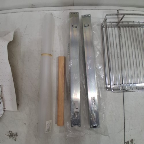 BOTTOM-MOUNT HEAVY DUTY PULL-OUT CABINET ORGANIZER - 14" X 22" - STAINLESS STEEL image 4
