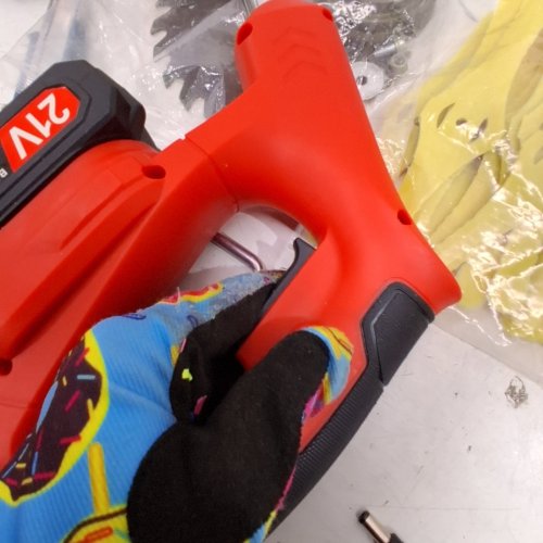 LITHIUM ELECTRIC LAWN MOWER/WEED WACKER - RED/BLACK image 3