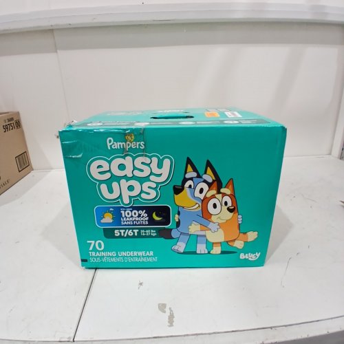 70PK PAMPERS EASY UPS POTTY TRAINING UNDERWEAR - 5T/6T - BLUEY image 2