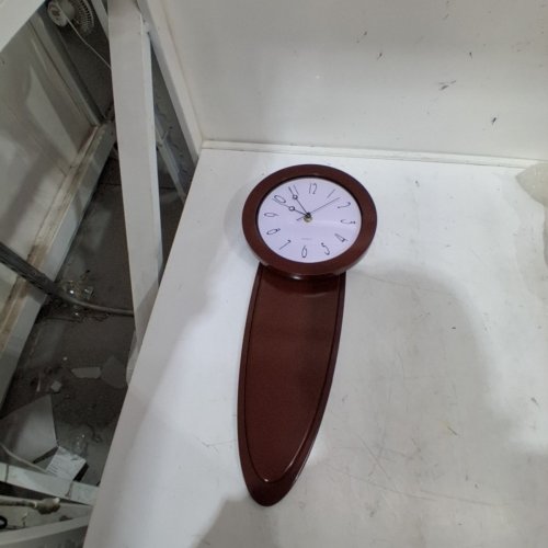 WALL CLOCK - 24" - BROWN image 2