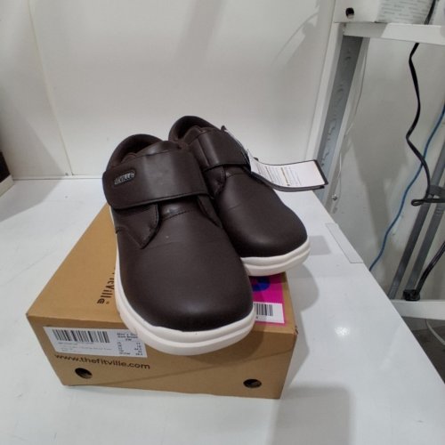 MEN'S FITVILLE EASYTOP DELUXE DRESS SHOES - US 11 - DARK BROWN (MODEL: V4) image 3