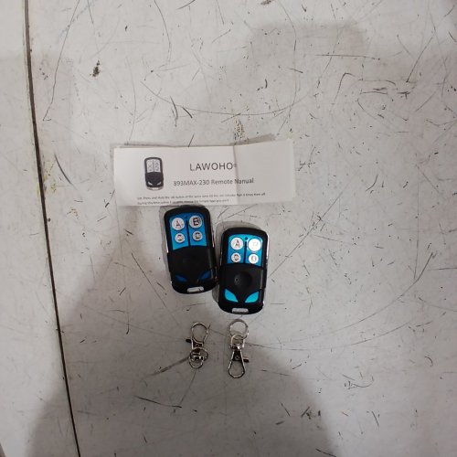 2PK LAWOHO UNIVERSAL GARAGE DOOR REMOTES - BLACK / BLUE (MODEL: 893MAX-230) image 4