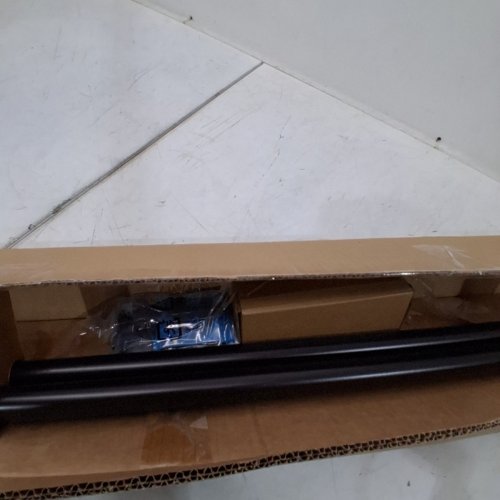 AMAZON BASICS CURTAIN ROD WITH ROUND FINIALS - 72" X 144" - BLACK image 3