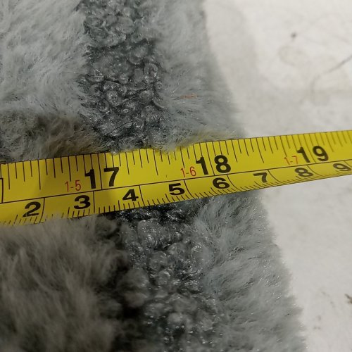 PLUSH PET BED - 24" X 18" - GRAY image 4