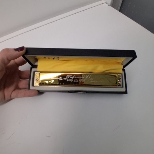 KONGSHENG PROFESSIONAL 24 HARMONICA - GOLD (MODEL: KS-24P) image 2