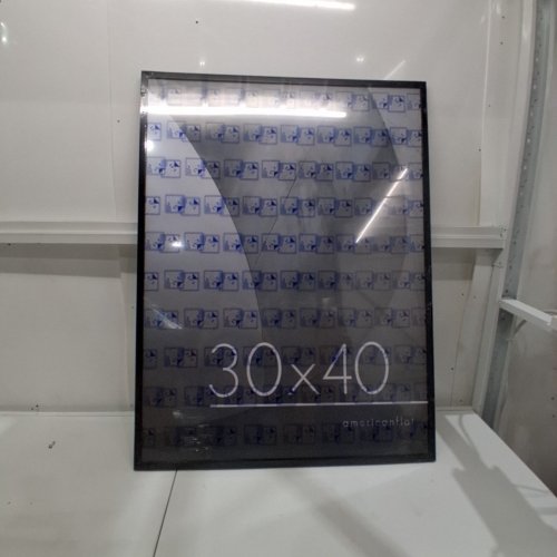 AMERICAN FLAT PLEXIGLASS PICTURE FRAME 30'' X 40'' - BLACK (MODEL: LX3040BLKNOMAT) image 2