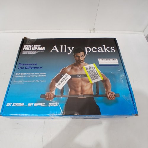 ALLY PEAKS MULTI-GRIP EXERCISE PULL UP BAR - 440LBS CAPACITY - BLACK/SILVER (MODEL: ‎X002PE1YG9) image 4