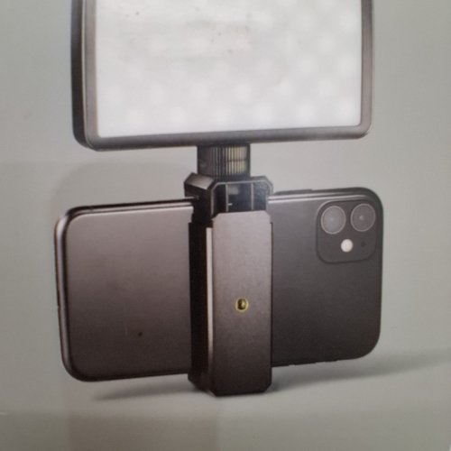 HEYDAY RECHARGEABLE LED CAMERA/VIDEO LIGHTING ACCESSORY WITH PHONE MOUNT - BLACK (MODEL: LEDLT1) image 5