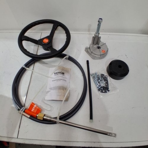 OUTBOARD BOAT STEERING CONTROL SYSTEM KIT - 13.5" WHEEL 10FT STEERING CABLE (MODEL: 100HL) image 2