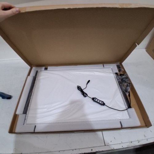 WELZK 10000+ LUX A1 HIGH BRIGHTNESS LIGHT PAD/BOARD WITH UL ADAPTER FOR PAINTING, TRACING, DRAWING, SKETCHING - 34" X 22.83" - 10 LEVELS/STEPLESS DIMMING - BLACK (MODEL: A2-02) image 3