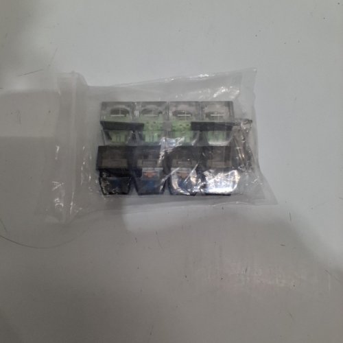 2 (2PC) TWO ROW KEYBOARD CLICK LIGHT UP FIDGET TOYS - 3" - BLACK/GREEN image 3