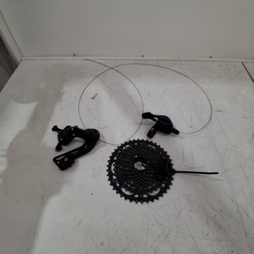 BIKE/BICYCLE MICROSHIFT ADVENT 9SP/10SP REAR DERAILLEUR GROUPSET - 12" - BLACK image 2