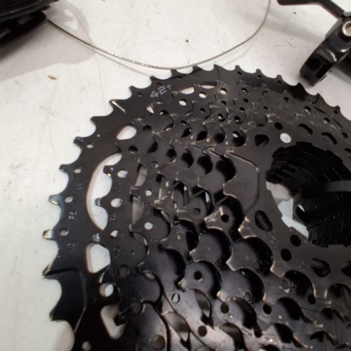 BIKE/BICYCLE MICROSHIFT ADVENT 9SP/10SP REAR DERAILLEUR GROUPSET - 12" - BLACK image 3