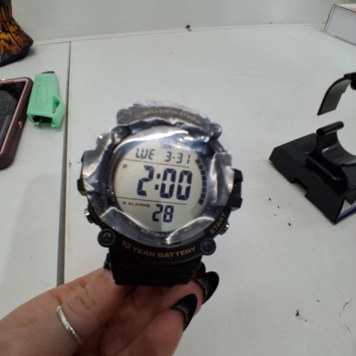 MEN'S CASIO ILLUMINATOR 10-YEAR BATTERY DIGITAL WATCH - 51MM - BLACK (MODEL: AE-1500WHX-1AVCF) image 3