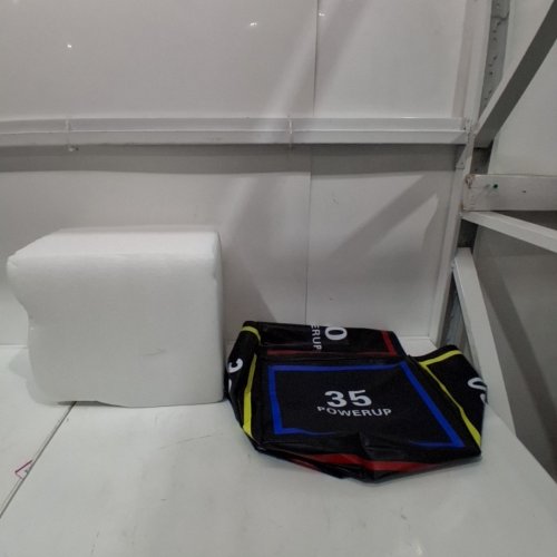 3 IN 1 PLYOMETRIC FOAM JUMP BOX 16" X 14" X 12" - BLACK/MULTICOLORED image 2