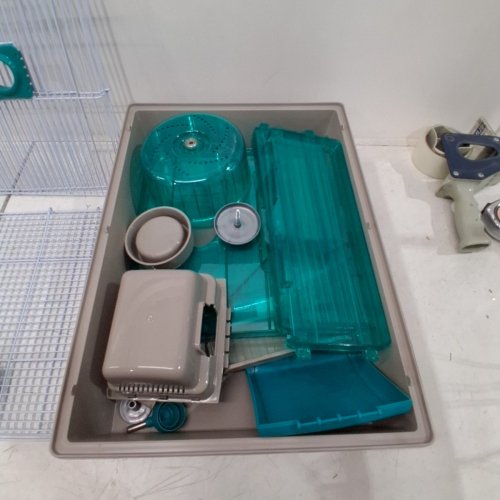 ROSEWOOD PICO XL TRANSLUCENT HAMSTER CAGE - BLUE (MODEL: 19178) image 3