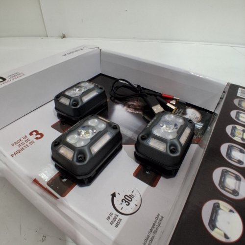 3PK INFINITY X1 RECHARGEABLE HEADLAMPS WITH 6 LIGHT MODES - 1500 LM - BLACK/GREY (MODEL: 1938038) image 4