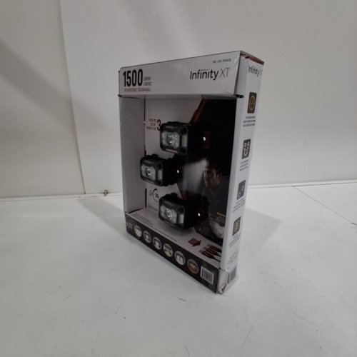 3PK INFINITY X1 RECHARGEABLE HEADLAMPS WITH 6 LIGHT MODES - 1500 LM - BLACK/GREY (MODEL: 1938038) image 6