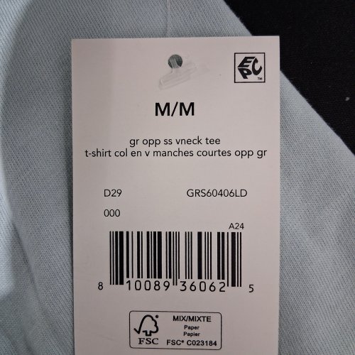 WOMEN'S GEORGE PLUS V-NECK SLEEP TEE - MEDIUM - LIGHT BLUE (STYLE: GRS60406LD) image 2