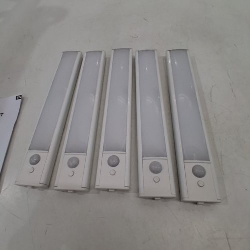 5PK YIAMIA RECHARGEABLE MAGNETIC MOTION SENSOR UNDER CABINET LIGHTS - WHITE image 4