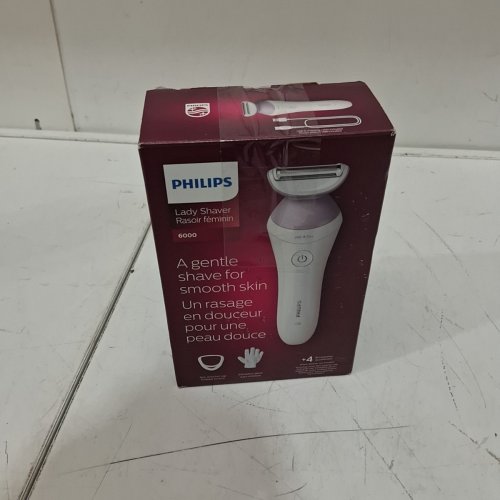 5PC PHILIPS LADY SHAVER SERIES 600 FEMALE GROOMING CORDLESS WET AND DRY USE - WHITE (MODEL: BRL136/00) image 5