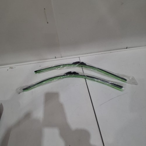 2PK X AUTOHAUX WIPER BLADES - 24" - FOR HONDA FIT 2002-2008 - BLACK/GREEN image 2
