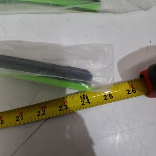 2PK X AUTOHAUX WIPER BLADES - 24" - FOR HONDA FIT 2002-2008 - BLACK/GREEN image 3