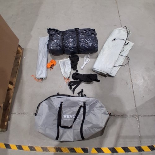 SUV CAMPING TENT ATTACHMENT WITH RAIN LAYER AND CARRY BAG - ACCOMMODATES 6-8 PERSON - 8FT X 8FT - GREY (MODEL: TBT-8080) image 2