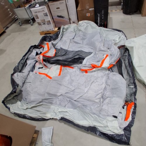 SUV CAMPING TENT ATTACHMENT WITH RAIN LAYER AND CARRY BAG - ACCOMMODATES 6-8 PERSON - 8FT X 8FT - GREY (MODEL: TBT-8080) image 4