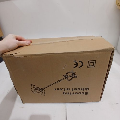 STEERING WHEEL PORTABLE PADDLE MIXER WITH ADJUSTABLE 6-SPEED - FOR MORTAR, GROUT, PAINT, PLASTER, AND CONCRETE - RED image 5