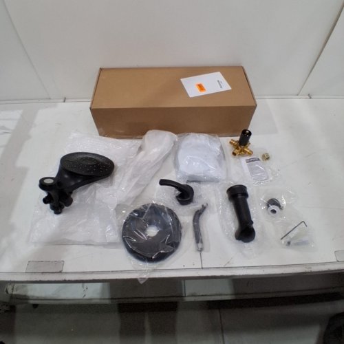 MOEN ENGAGE MAGNETIX MATTE BLACK MULTI-FUNCTION HANDSHOWER AND RAINFALL SHOWER HEAD TRIM COMBO WITH SHOWER HANDLE, TUB SPOUT, METAL HOSE AND VALVE - MATTER BLACK (MODEL: 82304BL) image 2